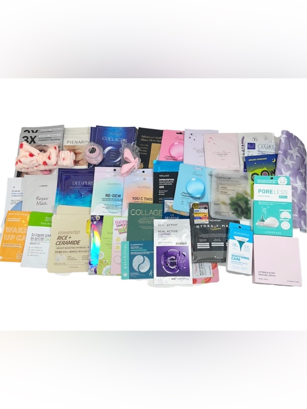 Korean Skincare Mixed Face Masks & Spa Self Care Bundle